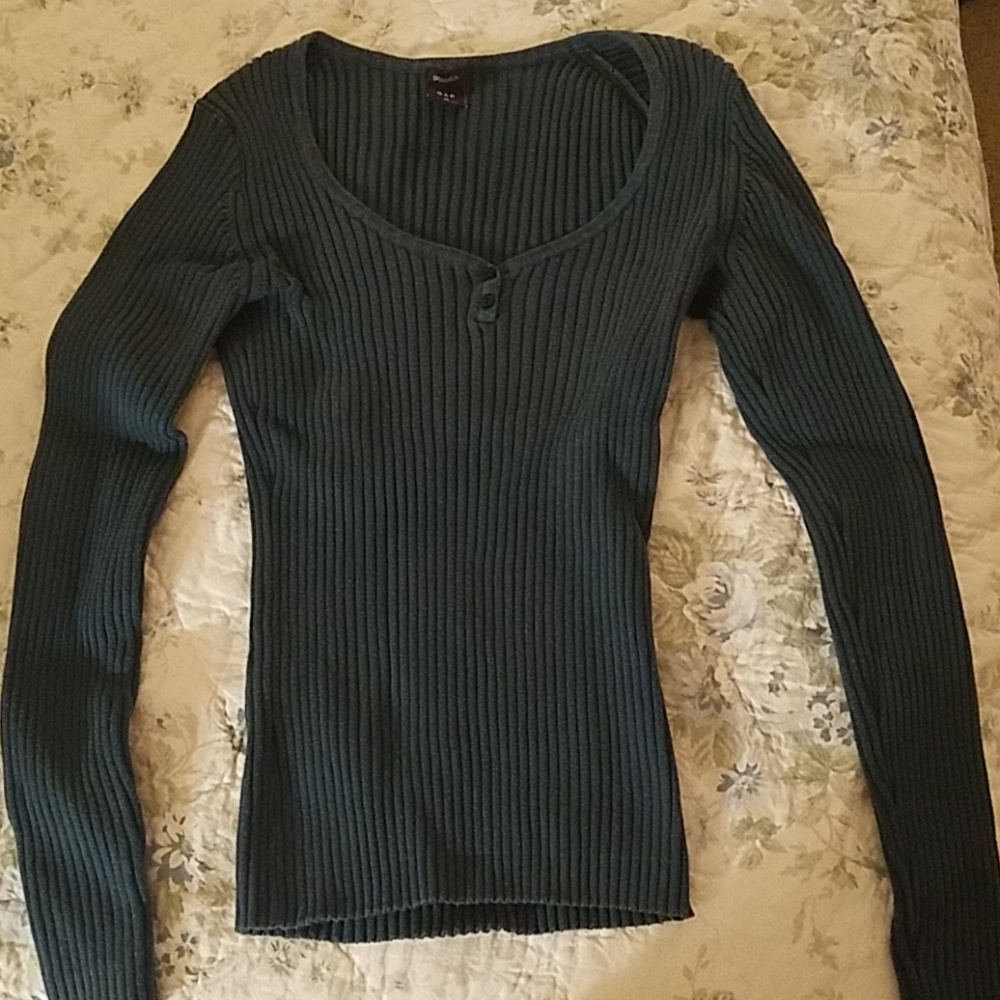 Navy Gap V Neck Sweater
